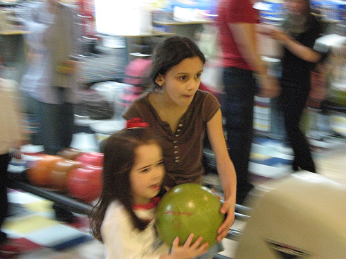 children bowling party photo